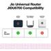 Jio AX3000 WiFi 6 Router, Up to 3000 Mbps Speed, Covers 1500 sq. ft., Supports 100+ Devices, PPPoE Compatible, Dual Band Gigabit-4