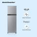 Kelvinator 270 litres 2 Star Double Door Refrigerator, Bright Silver KRF-A290BSV-11 Kelvinator 270 litres 2 Star Double Door Refrigerator, Bright Silver KRF-A290BSV-11