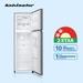 Kelvinator 270 litres 2 Star Double Door Refrigerator, Bright Silver KRF-A290BSV-12 Kelvinator 270 litres 2 Star Double Door Refrigerator, Bright Silver KRF-A290BSV-12