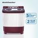 Kelvinator 8 kg Top Loading Semi-Automatic Washing Machine with 3D Aqua clean and Memory Backup, KWS-A800CR-6 Kelvinator 8 kg Top Loading Semi-Automatic Washing Machine with 3D Aqua clean and Memory Backup, KWS-A800CR-6