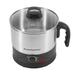Kelvinator 1.2L 600W Food Grade Electric Kettle with Temperature Controller, Steamer, Egg Boiler, Toughened Glass Lid, Cool Touch Body, Dry Boil Protection, Auto Shut-off, 2 Years Warranty, Black and Stainless Steel-2