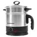 Kelvinator 1.2L 600W Food Grade Electric Kettle with Temperature Controller, Steamer, Egg Boiler, Toughened Glass Lid, Cool Touch Body, Dry Boil Protection, Auto Shut-off, 2 Years Warranty, Black and Stainless Steel-4