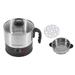 Kelvinator 1.2L 600W Food Grade Electric Kettle with Temperature Controller, Steamer, Egg Boiler, Toughened Glass Lid, Cool Touch Body, Dry Boil Protection, Auto Shut-off, 2 Years Warranty, Black and Stainless Steel-10