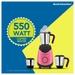 Kelvinator Magnifico KMG00455 Mixer Grinder with 3 Jar, Pink Black-1