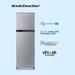 Kelvinator 252 L 2 Star Single Door Refrigerator (KRF-G280RBPHSZ, Hairline Silver)-14