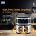 Kent Digital 8 L Air Fryer 1700 W, Black and Silver-4