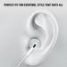Kratos Tune Type-C Wired Earphones, White-7