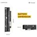 Lapcare 6-Cell 4000 mAh 11.1V Laptop Battery Designed for Dell 15R (LDOBT6C1555)-3