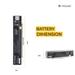 Lapcare LSOBT6C2099 6-Cell 4000mAh Laptop Battery, Silver-4