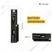 Lapcare LROBT6C1722 6-Cell 4000mAh Laptop Battery, Black-3
