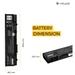 Lapcare LDOBTST4484 6-Cell 4000mAh Laptop Battery, Black-4
