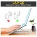 Lapcare LapGo LSE-044 Aluminium Laptop Stand with Pouch for Upto 39.62 cm (15.6 inch) Laptop, Silver-8