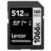 Lexar Professional 1066x 512 GB Silver Series SDXC Memory Card-1