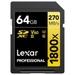 Lexar Professional 1800x 64 GB Gold Series SDXC Memory Card-1 Lexar Professional 1800x 64 GB Gold Series SDXC Memory Card-1