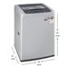 LG 6.5 Kg 5 Star Smart Inverter Fully-Automatic Top Loading Washing Machine (T65SKSF4Z, Middle Free Silver, Smart Diagnosis)-2