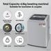 LG 6.5 Kg 5 Star Smart Inverter Fully-Automatic Top Loading Washing Machine (T65SKSF4Z, Middle Free Silver, Smart Diagnosis)-3