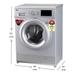 LG 6.5 Kg Front Fully Automatic Washing Machine with 6 Motion Control Technology, FHM1065ZDL-2 LG 6.5 Kg Front Fully Automatic Washing Machine with 6 Motion Control Technology, FHM1065ZDL-2