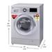 LG 8 Kg Front Fully Automatic Washing Machine with 6 Motion Control Technology, FHM1208ZDL-2 LG 8 Kg Front Fully Automatic Washing Machine with 6 Motion Control Technology, FHM1208ZDL-2
