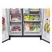 LG 630 L 3 Star Frost Free Side by Side Refrigerator, Matt Black, X257AMC3-13 LG 630 L 3 Star Frost Free Side by Side Refrigerator, Matt Black, X257AMC3-13