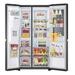 LG 630 L 3 Star Frost Free Side by Side Refrigerator, Matt Black, X257AMC3-6 LG 630 L 3 Star Frost Free Side by Side Refrigerator, Matt Black, X257AMC3-6