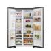 LG 630 L 3 Star Frost Free Side by Side Refrigerator, Shiny Steel, L257CPZ3-7