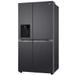 LG 630 L 3 Star Frost Free Side by Side Refrigerator, Matt Black, L257CMC3-3