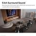 LG Soundbar S65TR, 5.1 Ch, 600 W Powerful Surround Sound with Wireless Subwoofer and Rear Speaker, Dolby Digital-3