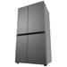 LG 650 L 3-Star Convertible Side-by-Side Refrigerator with Multi-Air Flow & Smart Diagnosis, Dazzle Steel, GL-B257JDS3-4