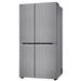 LG 650 Litre 3 Star Side By Side Refrigerator, Shiny Steel, GL-B257HPZ3-2