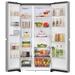 LG 650 Litre 3 Star Side By Side Refrigerator, Shiny Steel, GL-B257HPZ3-7