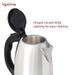 Lifelong 1.5L 1500W Stainless Steel Electric Kettle, Over-Heating Safety Protection, LLEK15, Silver-4