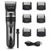 Lifelong Hair & Beard Trimmer LLPCM17 With 3hr Runtime,6 Combs (3mm - 12mm) & Digital Display (Grey)-1