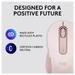 Logitech Signature M650 Wireless Optical Mouse with Silent Click, Rose-5 Logitech Signature M650 Wireless Optical Mouse with Silent Click, Rose-5