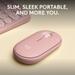 Logitech Pebble Mouse 2 M350s Slim Bluetooth Wireless Mouse, Rose-2 Logitech Pebble Mouse 2 M350s Slim Bluetooth Wireless Mouse, Rose-2
