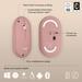 Logitech Pebble Mouse 2 M350s Slim Bluetooth Wireless Mouse, Rose-6 Logitech Pebble Mouse 2 M350s Slim Bluetooth Wireless Mouse, Rose-6