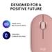 Logitech Pebble Mouse 2 M350s Slim Bluetooth Wireless Mouse, Rose-10