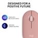 Logitech Pebble Mouse 2 M350s Slim Bluetooth Wireless Mouse, Rose-10 Logitech Pebble Mouse 2 M350s Slim Bluetooth Wireless Mouse, Rose-10