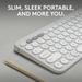 Logitech K380s Pebble Keys 2 Multi-Device Bluetooth Wireless Keyboard, White-2