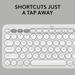 Logitech K380s Pebble Keys 2 Multi-Device Bluetooth Wireless Keyboard, White-4