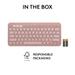 Logitech K380s Pebble Keys 2 Multi-Device Bluetooth Wireless Keyboard, Rose-11