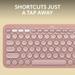Logitech K380s Pebble Keys 2 Multi-Device Bluetooth Wireless Keyboard, Rose-5
