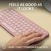 Logitech K380s Pebble Keys 2 Multi-Device Bluetooth Wireless Keyboard, Rose-6