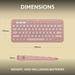 Logitech K380s Pebble Keys 2 Multi-Device Bluetooth Wireless Keyboard, Rose-10