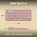 Logitech K380s Pebble Keys 2 Multi-Device Bluetooth Wireless Keyboard, Rose-10