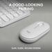 Logitech Pebble 2 Combo, Wireless Keyboard and Mouse, Tonal White-2 Logitech Pebble 2 Combo, Wireless Keyboard and Mouse, Tonal White-2