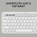 Logitech Pebble 2 Combo, Wireless Keyboard and Mouse, Tonal White-5 Logitech Pebble 2 Combo, Wireless Keyboard and Mouse, Tonal White-5
