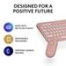 Logitech Pebble 2 Combo, Wireless Keyboard and Mouse, Tonal Rose-11 Logitech Pebble 2 Combo, Wireless Keyboard and Mouse, Tonal Rose-11