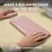 Logitech Pebble 2 Combo, Wireless Keyboard and Mouse, Tonal Rose-8 Logitech Pebble 2 Combo, Wireless Keyboard and Mouse, Tonal Rose-8