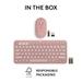 Logitech Pebble 2 Combo, Wireless Keyboard and Mouse, Tonal Rose-10 Logitech Pebble 2 Combo, Wireless Keyboard and Mouse, Tonal Rose-10