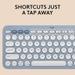 Logitech Pebble 2 Combo, Wireless Keyboard and Mouse, Tonal Blue-5